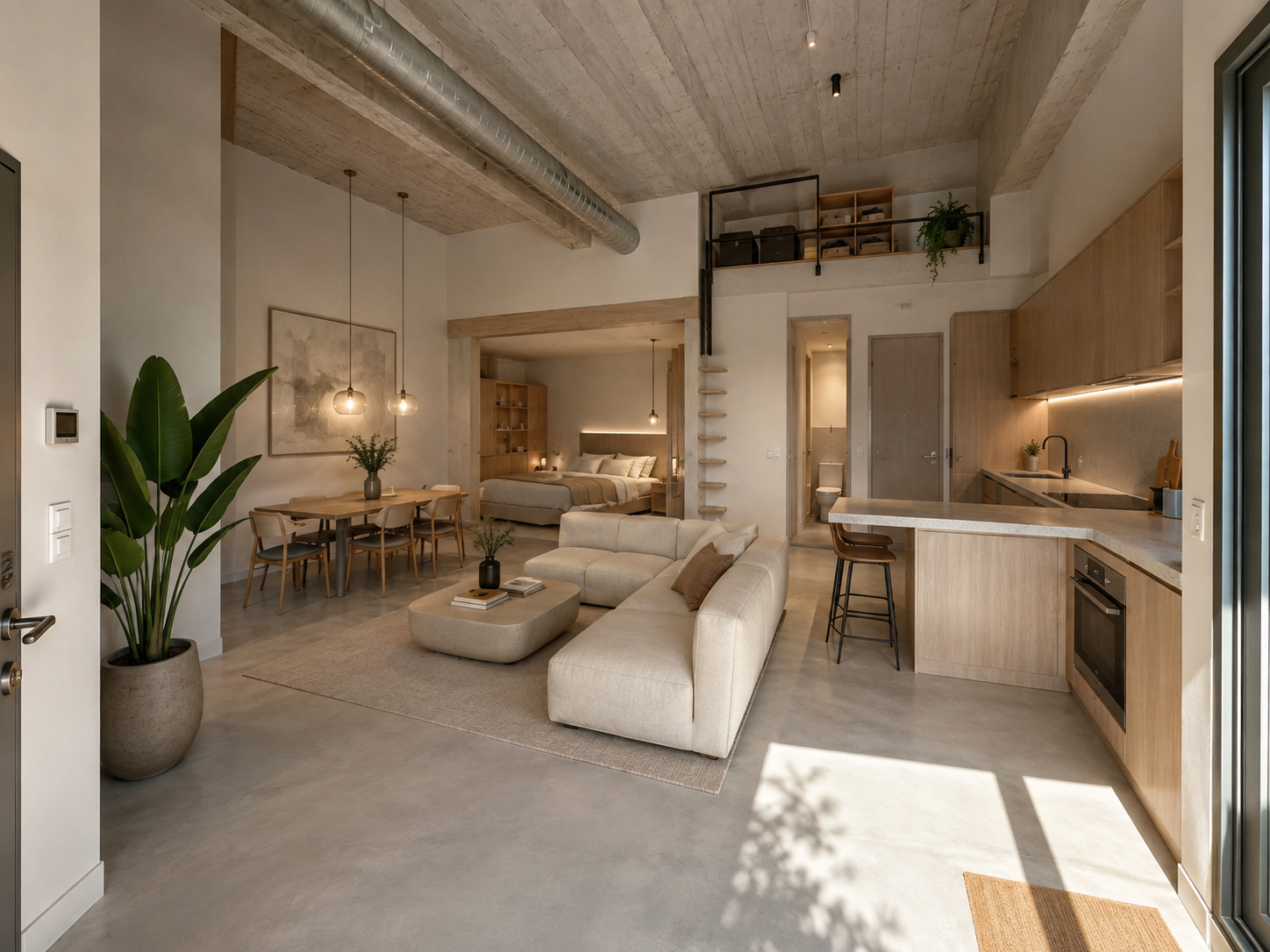 62,28 m² daire — önerilen iç mekân tasarımı